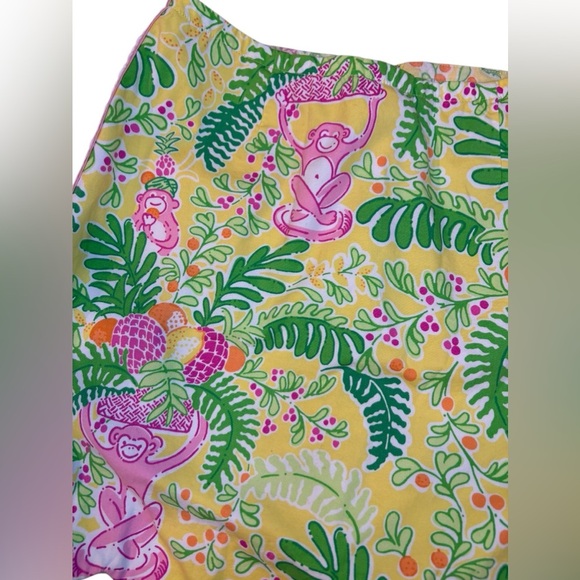 Girls Lilly Pulitzer Tropical elephant monkey Print Skort 10 - Picture 7 of 9